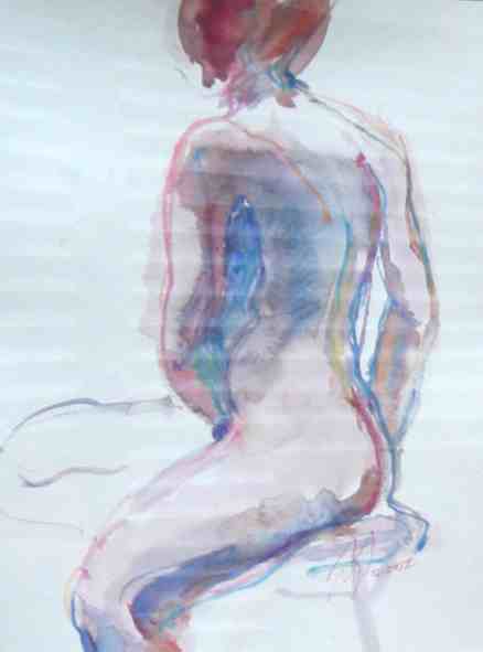 "conseil des arts Marina Maslovskaia figuration aquarelle peintre nue enseignement cv"